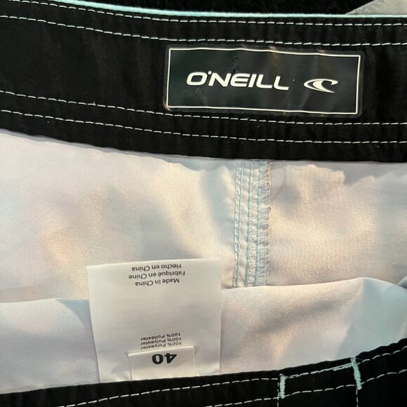 O’Neill Men’s Board Shorts Floral Print Teal & Coral Swim Trunks - Picture 3 of 5